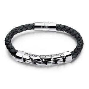 2025/06/1000455046.jpg Cuir véritable bracelets (boucle argenté)