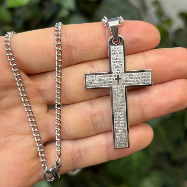 il_794xN.6476298108_hgld chaîne croix acier inoxydable argenté