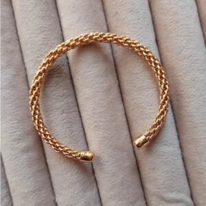 2025/09/1000560199.jpg Bracelet Jonc Tressé Élégant en Plaqué Or