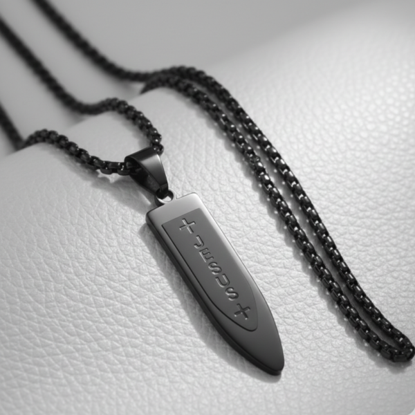 Collier à pendentif Jésus inoxydable