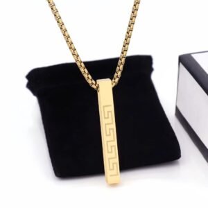 Collier à pendentif inoxydable Or plaqué