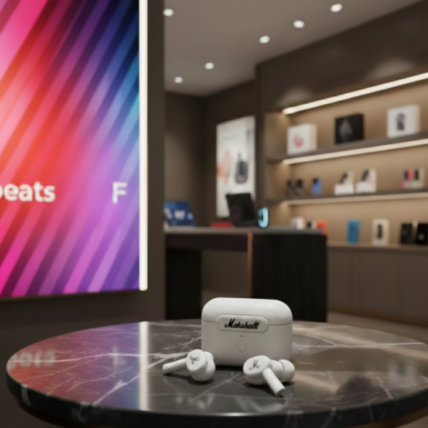 AirPods Bluetooth Marshall réduction active du bruit