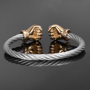 H771d7c50a9f64a878cbca94d957052510.jpg_960x960 Bracelet Manchette en Acier Tressé