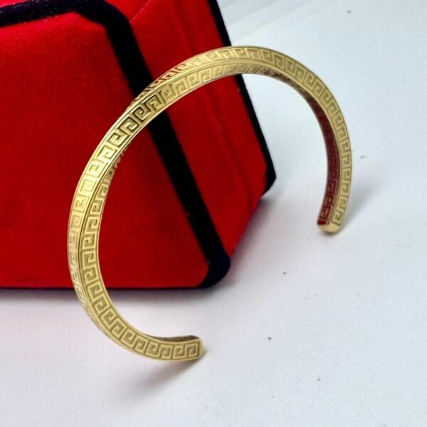 Bracelet Jonc Rigide Plaqué Or 18 Carats