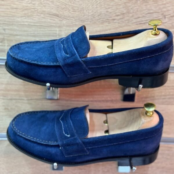 Mocassins penny homme en Daim