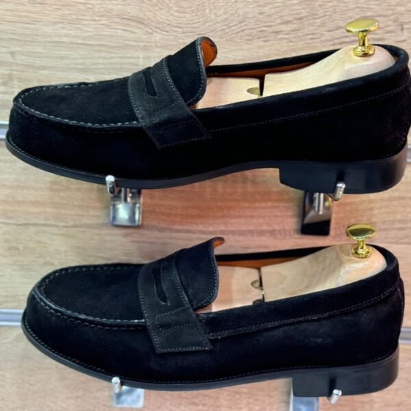 Mocassins penny homme en Daim