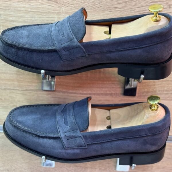 Mocassins penny homme en Daim