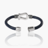 Bracelet horseshoe Navy cord