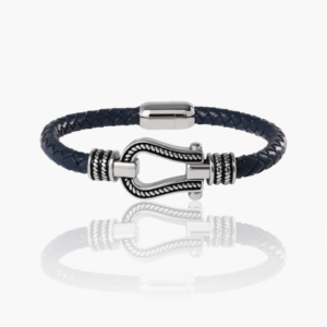 2026/01/2635.png Bracelet horseshoe Navy cord